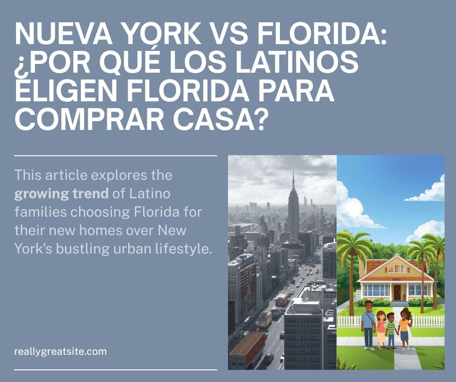 Nueva York vs Florida: ¿Por Qué los Latinos Eligen Florida para Comprar Casa?